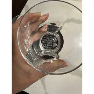 Hennessy Cognac Gold Splash Glasses - Speckled Thumb Print - SET OF 2